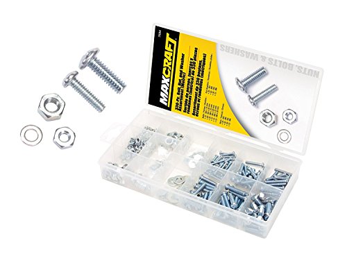 Maxcraft 7694 Bolt Nut and Washer Assortment, Metric, 330-Piece
