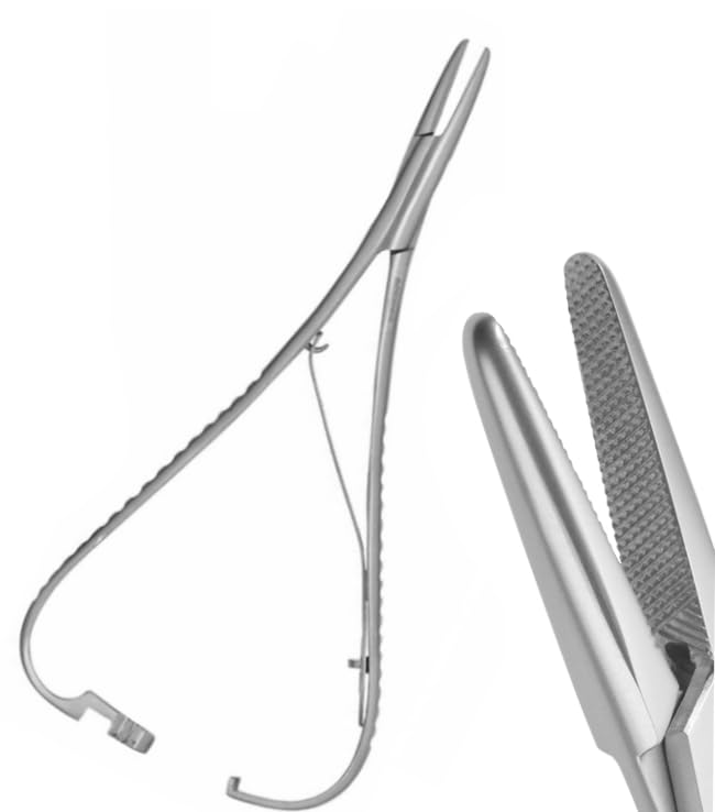 AmeriCan Goods Premium Stainless Steel Professional Matthieu Needle Holder 5 1/2