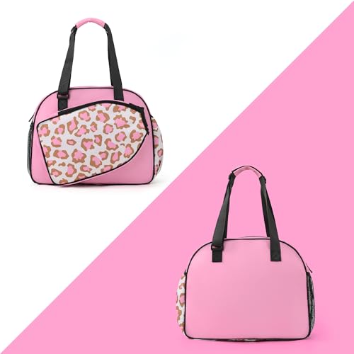 Image of Boulder Bee Pickleball Bags, Premium Pickleball Tote Bag for Girls, Women's Hand /Shoulder Gym Bag w Water Bottle Holder, with Pickleball Racquet /Paddle Holder