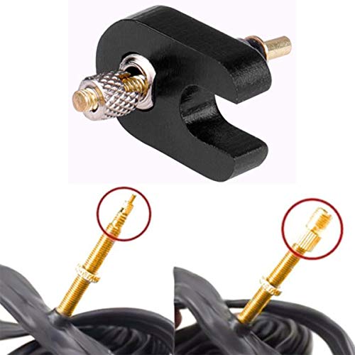 TuoTu Presta Valve Cores Tubeless Kit, Presta Valve Cap, Presta to Schrader Valve Adapter 17Pcs