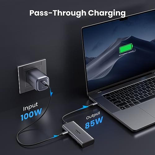 UGREEN Revodok 206 USB C Docking Station Dual Monitor, 6-in-1 Type C Hub Dual HDMI 4K@60Hz, Single 8K@30Hz, 100W PD, 5Gbps USB A and C Data Ports for PC, Laptops, MacBook, iPad, iPhone 16/15