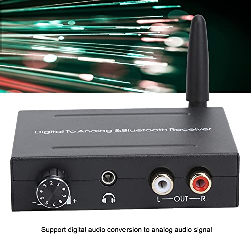 Convertidor de audio digital a analógico DAC con receptor Bluetooth y entrada óptica coaxial 2