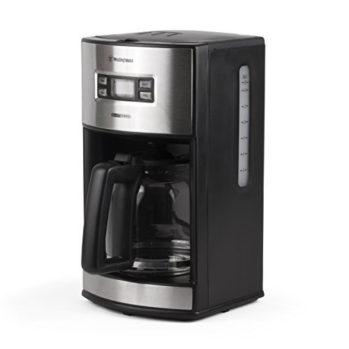 Westinghouse WCM12BSSA Select Series 12 Cup Programmable Coffee Maker, Black - Amazon Exclusive, Stainless Steel