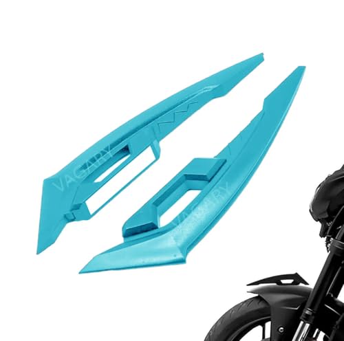 Image of Vagary Side Helmet Spoiler Aerodynamic Wing Dynamic Accessories, Punks, Wings (Sky Blue)