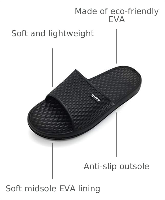 Image of Hasina Shower Sandals Men Bathroom Slippers Non-Slip Indoor Home House Beach Shoes