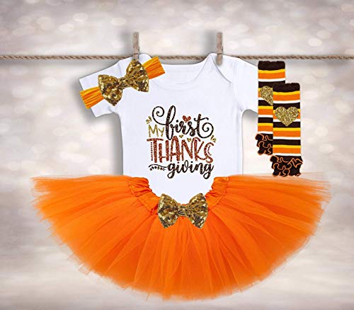 Amazon Com My First Thanksgiving Outfit Baby Girls Fall Outfit Thanksgiving Tutu 1st Thanksgiving Babys First Thanksgiving Bodysuit Tutu Leggings And Headband Handmade