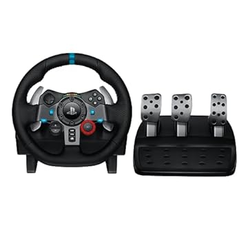 Volante Logitech G29 Driving Force e Pedais com Force Feedback para PS5, PS4, PS3 e PC