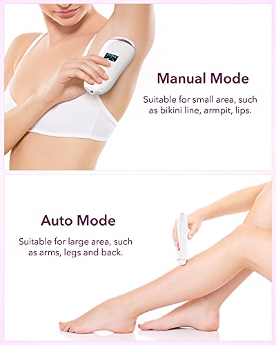 IPL Laser Hair Removal Device for Women, 999,900 Flashes At-Home Permanent Hair Remover for Facial Whole Body