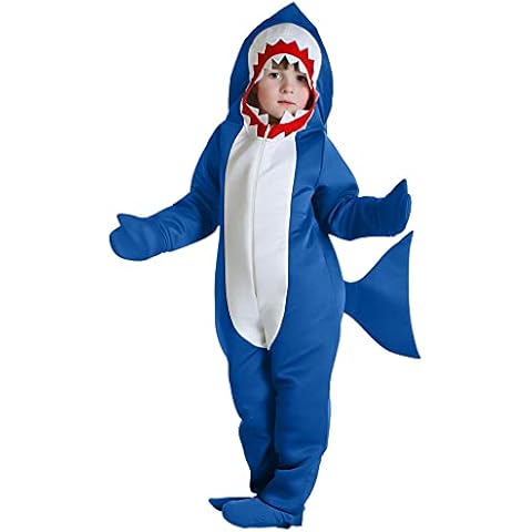 Snailify Kids Shark Cute Animal Costume One Piece Halloween Carnival Party Sea Creature Cosplay Costume Cover