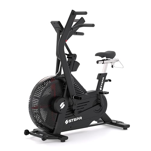 Image of STEPR Bionic Bike XL VPR - Air Bike with Dual-Position Handlebars | Fan Bike with Push /Pull Handles, Backlit Console, VPR Technology and Commercial Build