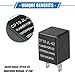 VekAuto Electronic LED Flasher Relay Fix, CF15 JL02 Turn Signal Flashers Universal for Car Non-Polarity Normally Open ABS Black