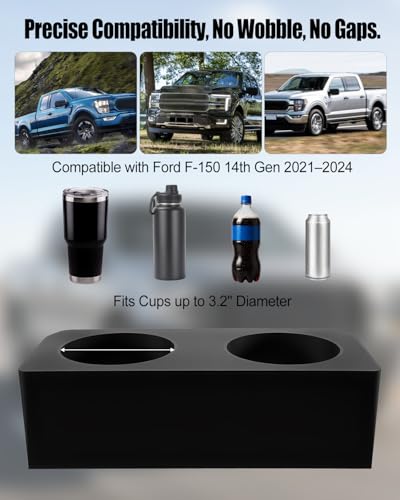 Inserto Portavasos Consola Central para Ford F-150 2021-2024 miniatura 6