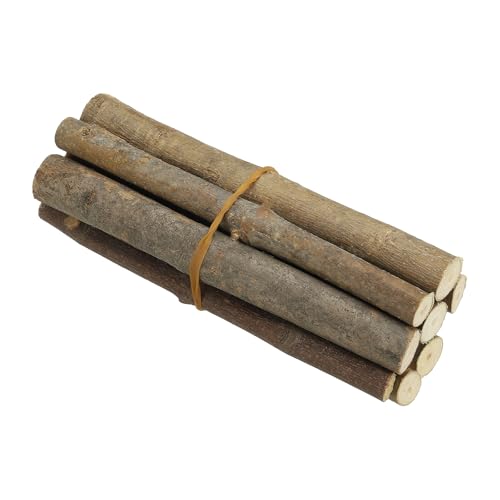 PATIKIL 8個 / 20cm 木製丸太棒 直径0.6〜1.2インチ 天然流木 工芸用 木製クラフトスティック DIY クラフト 写真小道具 流木装飾 茶色
