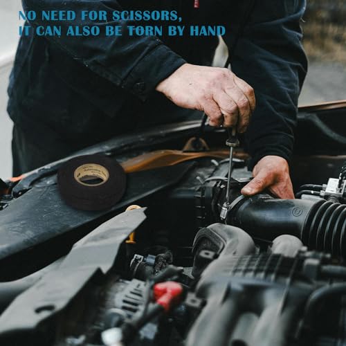 Image of High Temperature Resistant Automotive Wiring Harness Tape, Wiring Loom Tape for Vehicle(19mm)