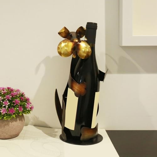 Enakshi® Wine Rack Stand Table Iron Statue Figurine Countertop Dog Wine Bottle Holder|Home & Garden | Kitchen, Dining & Bar | Bar Tools & Accessories | Wine Racks & Bottle Holders