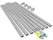 One-Cord Channel Cable Concealer - CMC-03 Cord Cover Wall Cable Management System - 125" Cable Hider Raceway Kit for a Power Cord, Ethernet Cable, Speaker Wire - 8X L15.6in, W0.59in H0.39in, Grey