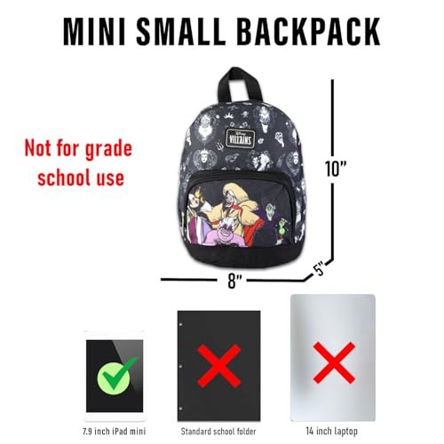 Ursula mini backpack Disney Villains en toile noire compacte et stylée - 4