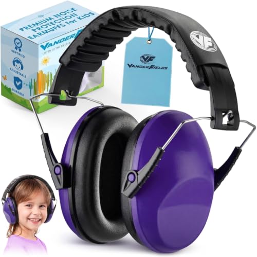 Vanderfields Kids Ear Defenders - 31 dB (2K Hz), Purple Power