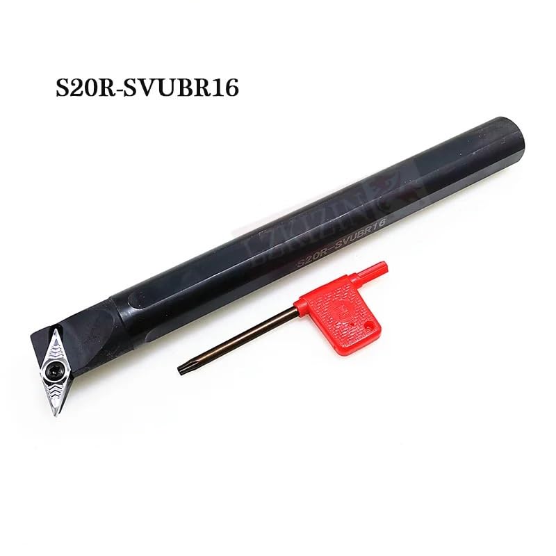 1PC S16Q S20R SVUBR11 SVUCR11 SVUBR16 SVUCR16 Internal Turning Tool Holder SVUBR SVUCR CNC Lathe Boring Bar for VBMT VCMT Insert(S16Q-SVUCR11)