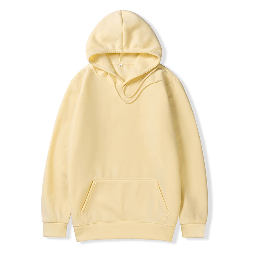 Autunno Casual Felpe con cappuccio Tinta unita Felpe con cappuccio Felpa Top