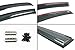 Cuztom Tuning JDM 3D Style Smoked Clip-On Type Window Visor Rain Guard Compatible with 2015-2019 3rd Gen Honda FIT GK5