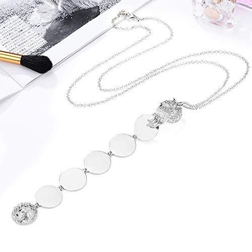 Coomir Expanding Photo Locket Necklace Pendant Gift 5 Layer Jewelry Decoration for Women