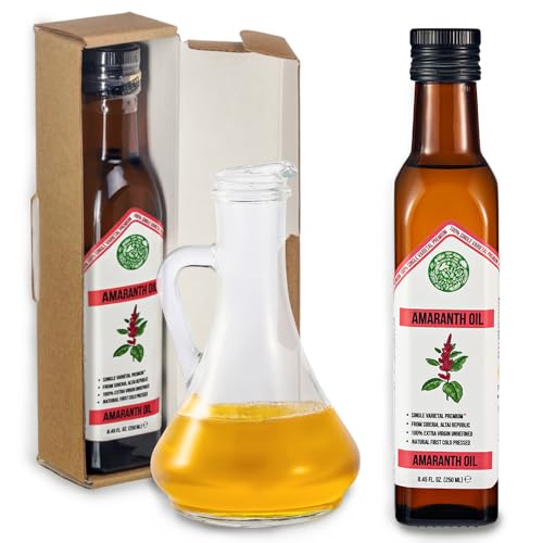 Siberian Green Amaranth Oil – 250ml Single Varietal Seed Oil – Extra Virgin Unrefined Cold Pressed Ideal for Skin Care Hydration Elasticity