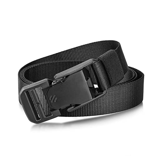 1 Inch Wide Nylon Belts for Men Quick Release Magnetic Buckle Lightweight Skinny Webbing Golf Belt2