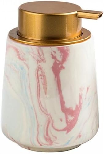 Miniatura 1 de YYW Lindo dispensador de jabón de espuma, dispensador de jabón de cerámica con patrón de tinta de 13 onzas, dispensador de jabón líquido para lavar