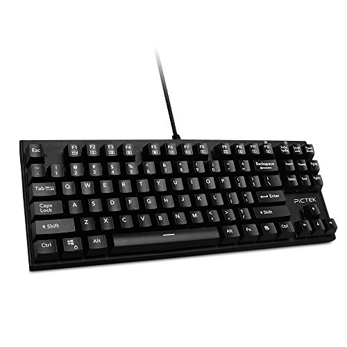 Pictek Mechanical Gaming Keyboard WaterResistant, Antighosting Wired