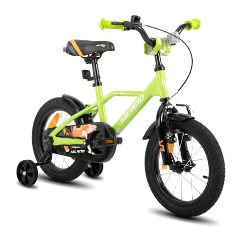 Hiland 14 Inch Kids Bike with Stabilisers Cover