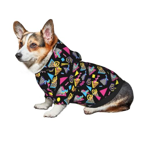 Suéter con capucha para perro estilo retro 80s/90s miniatura 6