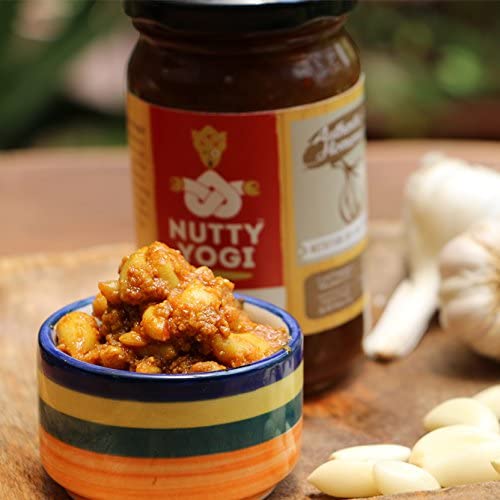 Nutty Yogi Garlic Pickle 200 gm (Pack of 3) 2