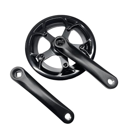 CosyCaya Juego de Bielas para Bicicleta Foling 42T, Juego de Manivela 152mm para Bicicleta Carretera, PiñóN Bicicleta con Placa Dientes Huecos, Accesorios para Bicicleta, Piezas Bicicleta