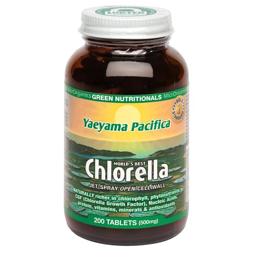 Green Nutritionals Yaeyama Pacifica Chlorella 200 tablets - Vegan Vegetarian