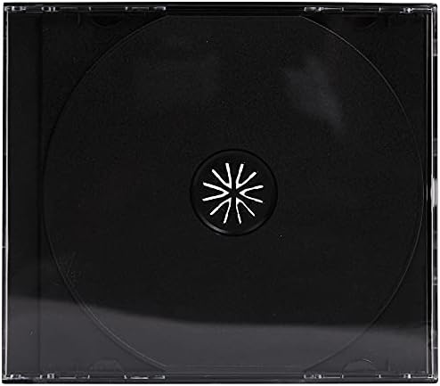CD DVD 3 Way Jewel Cases 25mm for 3 Disc with Black Tray 1 Pack by Dragon Trading