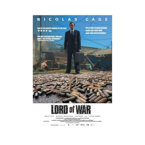 enhighten Lord Of War Movie Nicolas Cage Ethan Hawke Jared Leto Film Wall Art Print for Theater Movie Night Room Decor 12x16 Poster
