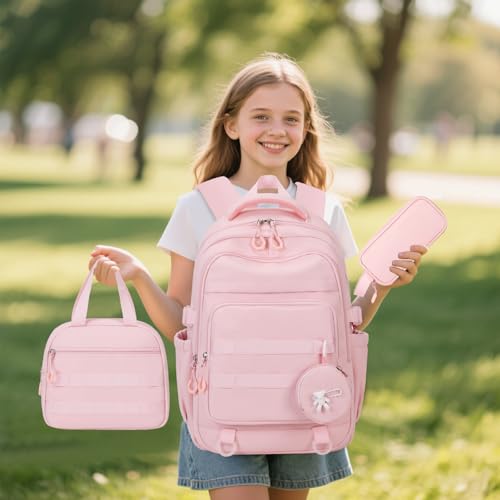 Image of ACESAK Girls Backpack - 3PCS Backpack for Cute School Backpacks for Girls