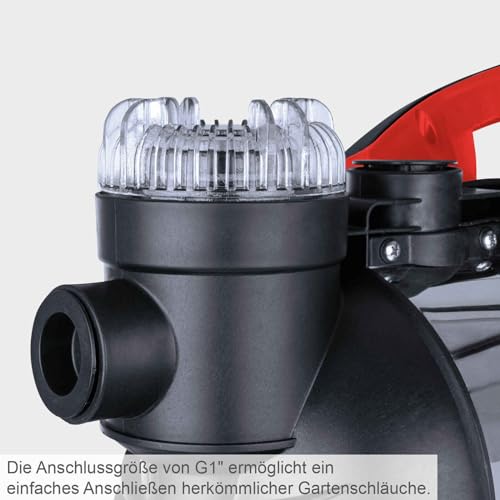 Scheppach Hauswasserwerk HWW1400 Brunnenpumpe | Fördermenge 6000 L/h | Leistung 1300W |...