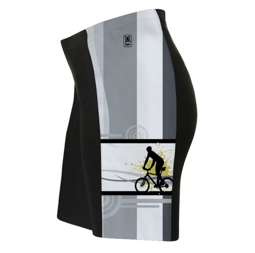 ScudoPro Biker Line Cycling Shorts for Men - Size 4XL Black