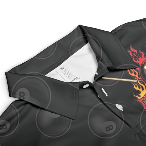 GABITA Personalized Billiards Polo Shirt, Pool Shirts for Men Billiards, 8 Ball Pool Shirt, Billiard Jerseys for Men Women4