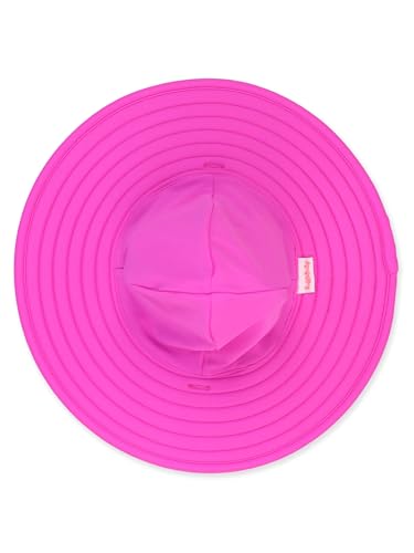 Image of RuffleButts Baby /Toddler Girls UPF 50+ Sun Protective Wide Brim Swimwear Sun Hat