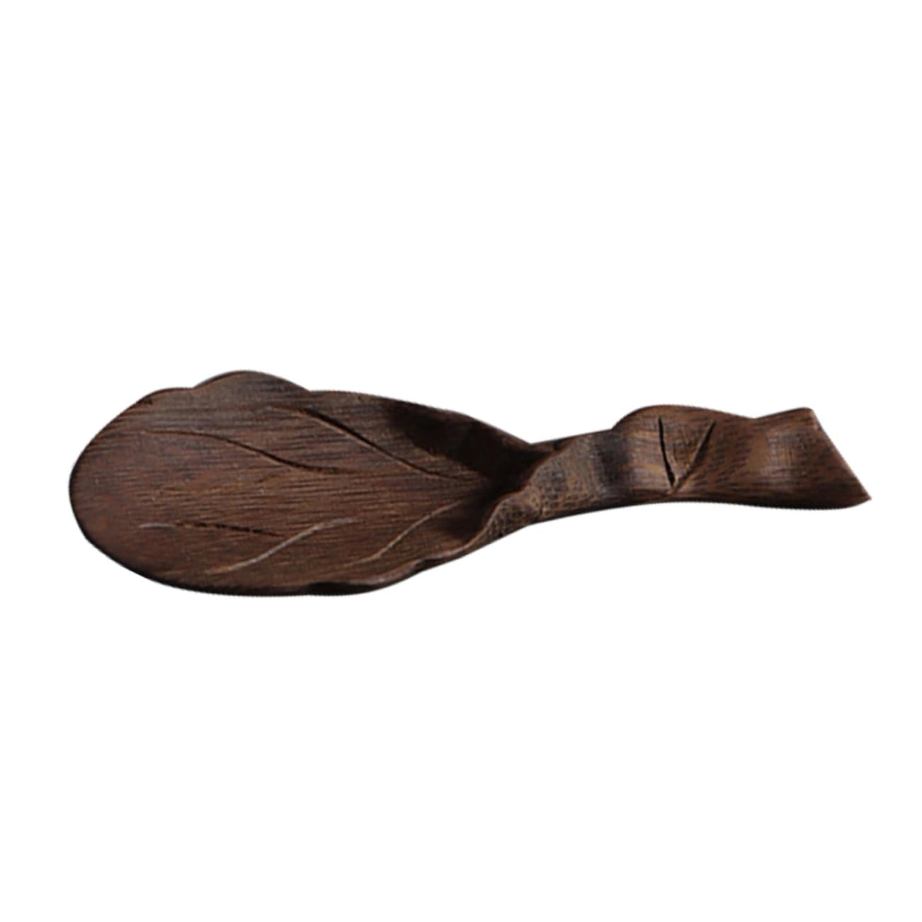 GRIRIW Decorative Tea Shovel Unique Carved Tea Scoop for Tea Ceremony Accessories Lightweight Design for Loose Tea and Tea Lovers