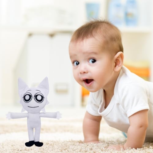 Image of White Standing Sprunki Plush Toy
