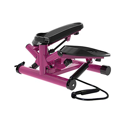 RAHYMA-Weiping-Portable-Twist-Stair-Stepper-Adjustable-Resistance-Twisting-Step-Fitness-Machine-with-Bands-and-LCD-MonitorPurple