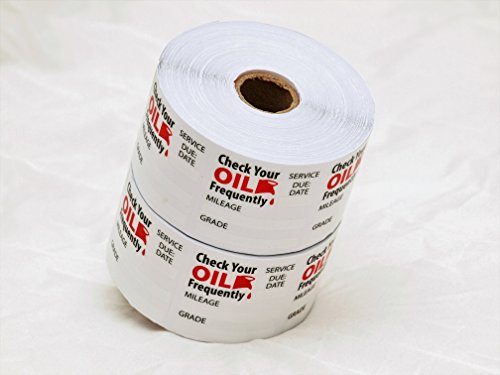 Thasaba Oil Change Stickers Static Cling 1,000 Stickers