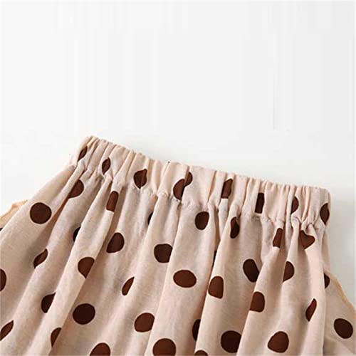 Moonker Linen Cotton Pants for Girls Spotted Elastic Waist Baggy Soft Comfy Sweatpants Lightweight Loose Girls3