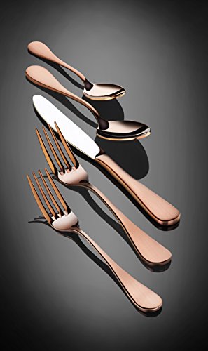 Artaste56921rain1810stainlesssteelflatware20piecesetcopperfinishservicefor4 Urban Country Home Decor Artaste 56921 rain 1810 stainless steel flatware 20 piece set copper finish service for 4 urban country home decor