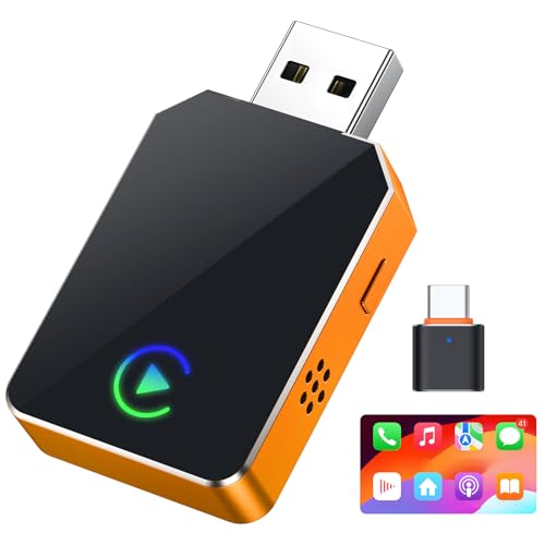 Image of Wireless CarPlay for iPhone, 2026 Upgraded 2-in-1 Android Auto CarPlay Wireless, Convert Wired to Wireless, Fast & Stable, Plug & Play, Compatible with Factory Wired CarPlay Car 2016+