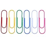 Drema 4-Inch Large Paper Clips,30pcs Jumbo Paper Clips Vinyl Coated Giant Paper Clips for Files(10CM...